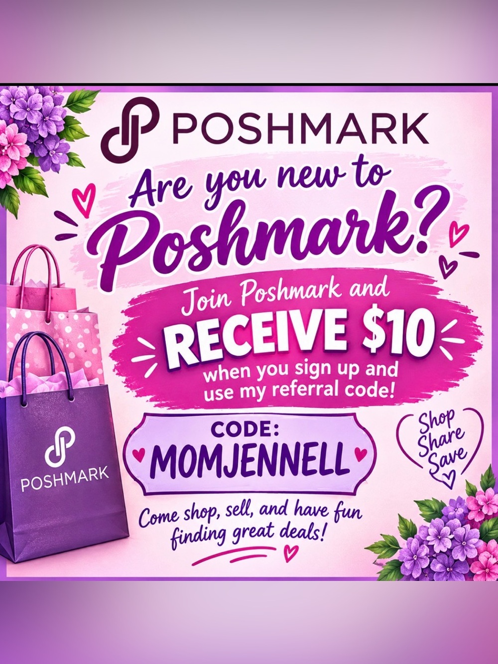 Use my code: MOMJENNELL